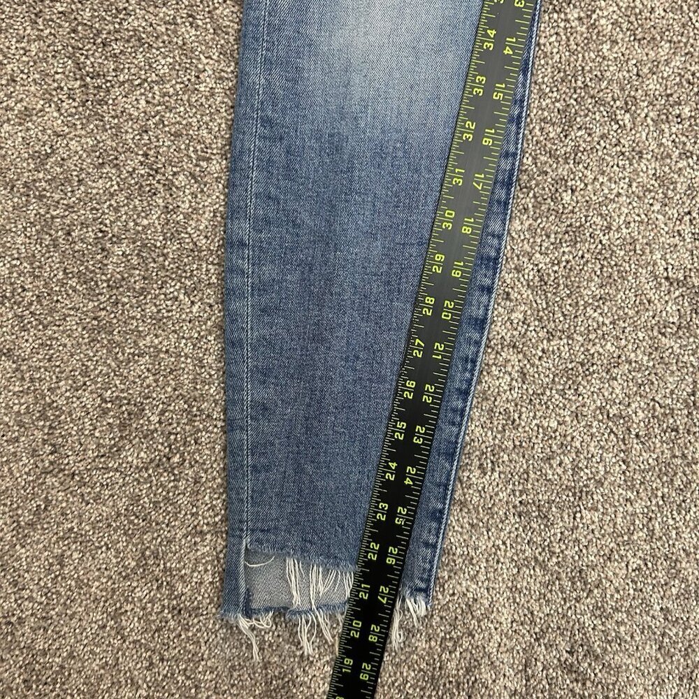 Mother Women's The Looker Ankle Step Fray Jeans Size 26 Blue Made in USA EUC - Picture 16 of 16
